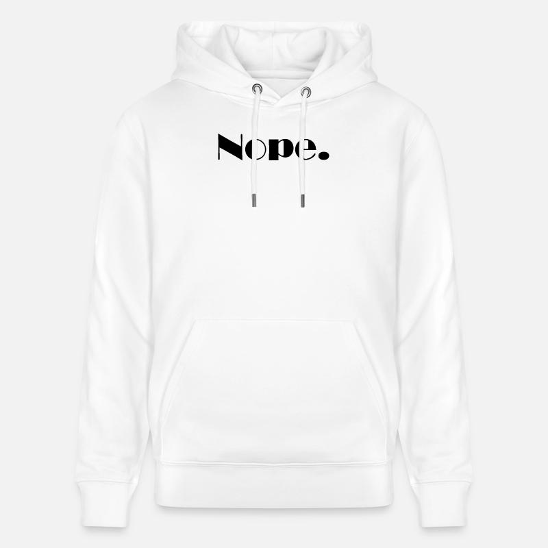 Non. - Sweat à capuche bio CRUISER Stanley/Stella Unisexe - blanc