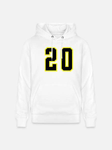 20 Number Leotard - Stanley/Stella CRUISER Unisex Organic Hoodie - white