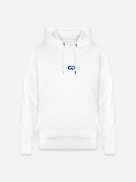 Ski Goggles Icon Line - Stanley/Stella CRUISER Unisex Organic Hoodie - white