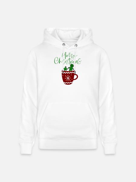 Joyeux Noël, Biscuits - Sweat à capuche bio CRUISER Stanley/Stella Unisexe - blanc