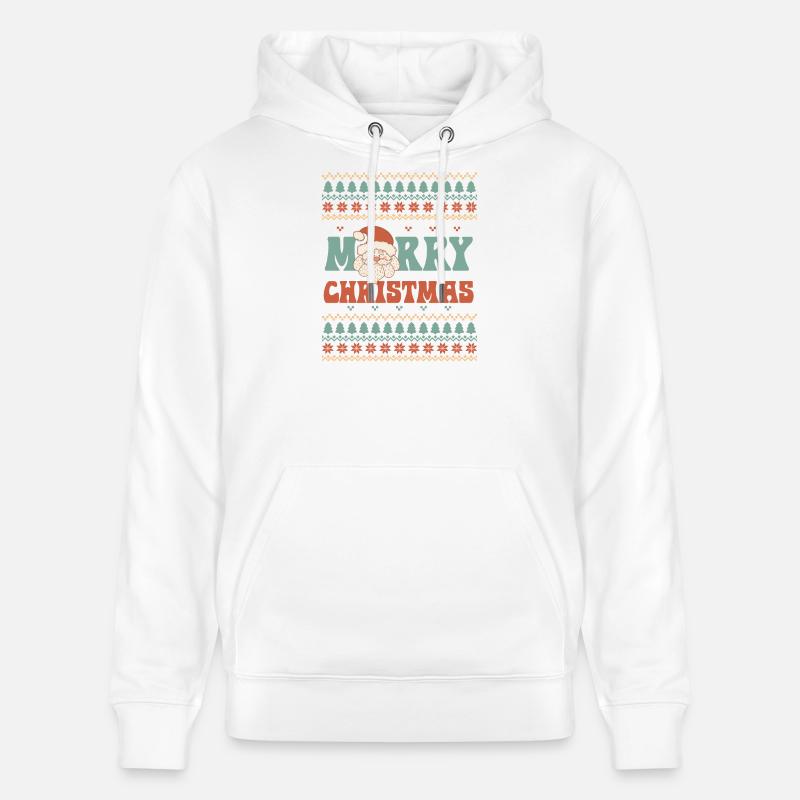 Hässlicher Weihnachtspullover - Stanley/Stella Unisex Bio-Hoodie CRUISER  - Weiß