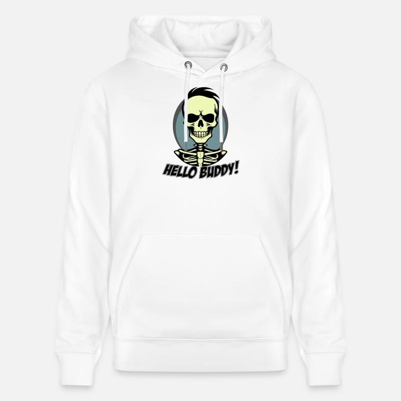 Hello Buddy 2 - Stanley/Stella Unisex Bio-Hoodie CRUISER  - Weiß