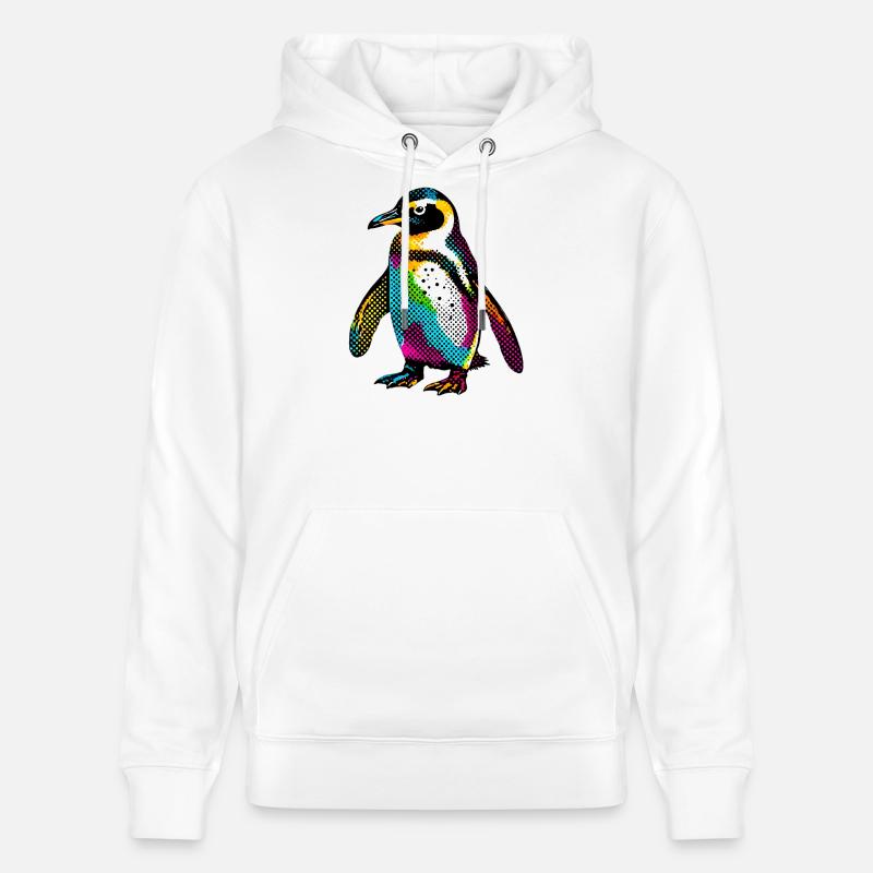 Pingouin - Sweat à capuche bio CRUISER Stanley/Stella Unisexe - blanc