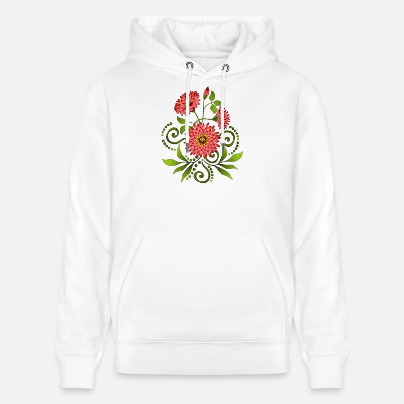 Fleur - Sweat à capuche bio CRUISER Stanley/Stella Unisexe - blanc