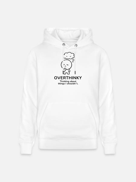 Overthinky – Thinking Too Much | Mindful Mood - Stanley/Stella Unisex Bio-Hoodie CRUISER  - Weiß