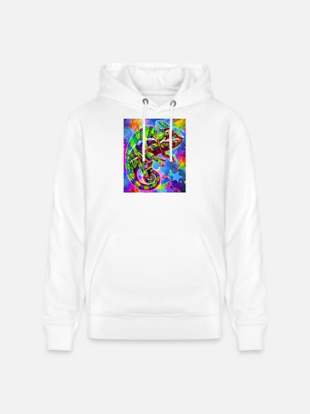 chameleon - Stanley/Stella CRUISER Unisex Organic Hoodie - white