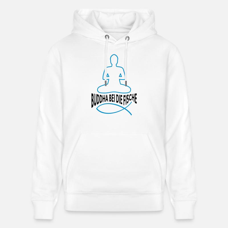 BOUDDHA DANS LE POISSON - Sweat à capuche bio CRUISER Stanley/Stella Unisexe - blanc