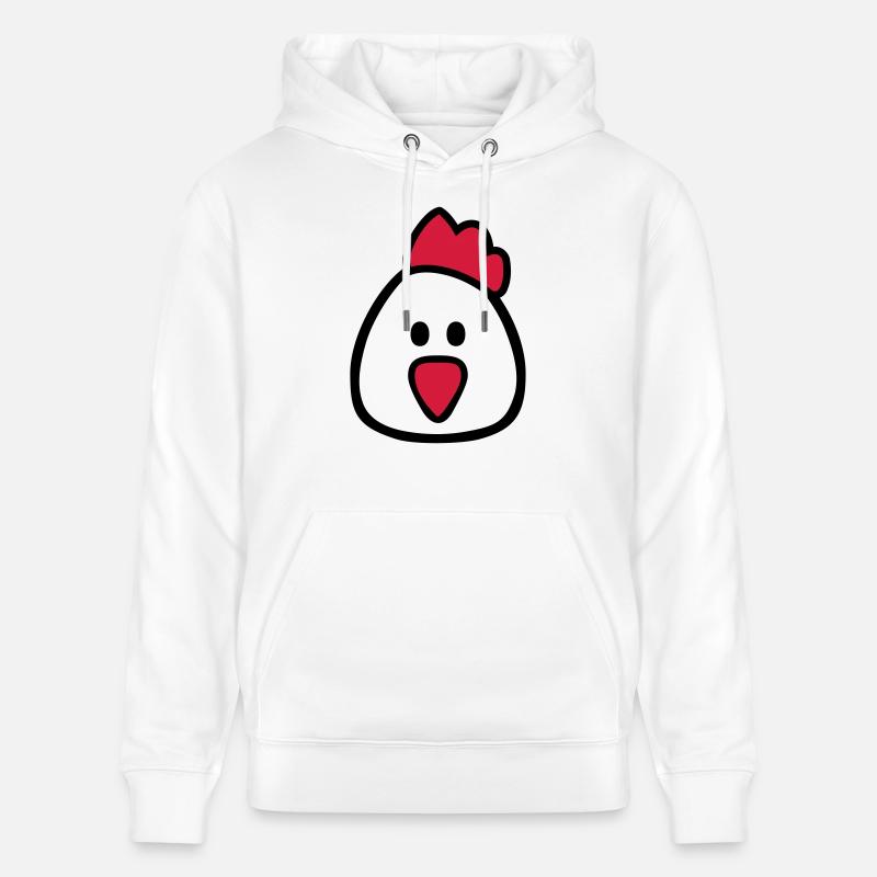 Poule - Sweat à capuche bio CRUISER Stanley/Stella Unisexe - blanc