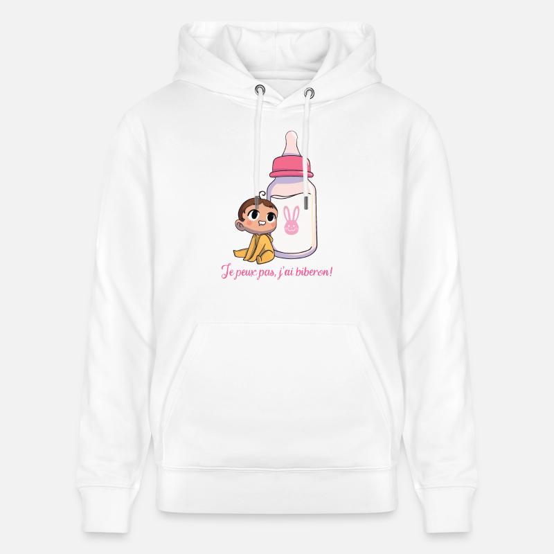 J'peux pas, j'ai biberon ! - Sweat à capuche bio CRUISER Stanley/Stella Unisexe - blanc
