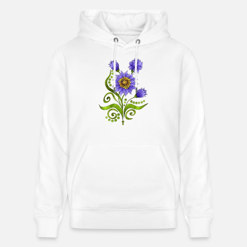 Fleur - Sweat à capuche bio CRUISER Stanley/Stella Unisexe - blanc