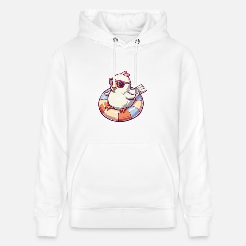 Taube Vogel Comic Cool - Stanley/Stella Unisex Bio-Hoodie CRUISER - Weiß