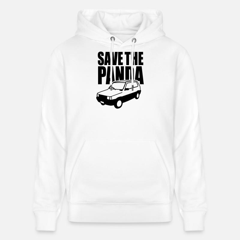 Save the panda - Stanley/Stella Unisex Bio-Hoodie CRUISER  - Weiß