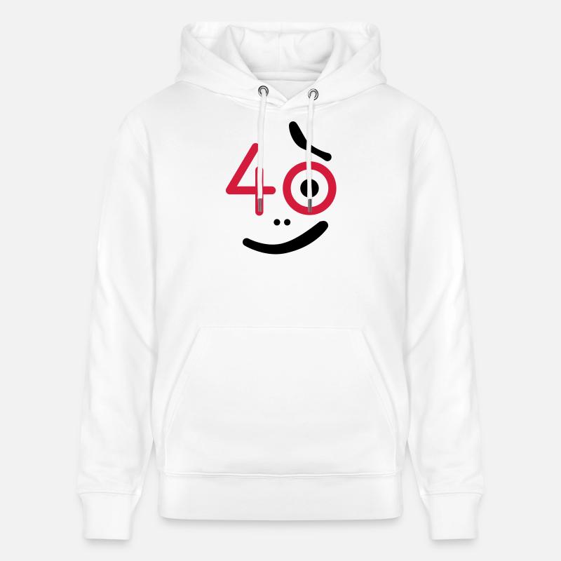 40 années - Alors quoi? - Sweat à capuche bio CRUISER Stanley/Stella Unisexe - blanc