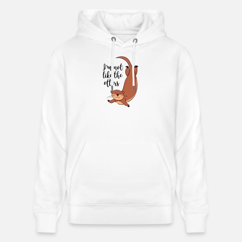 Loutres - Sweat à capuche bio CRUISER Stanley/Stella Unisexe - blanc