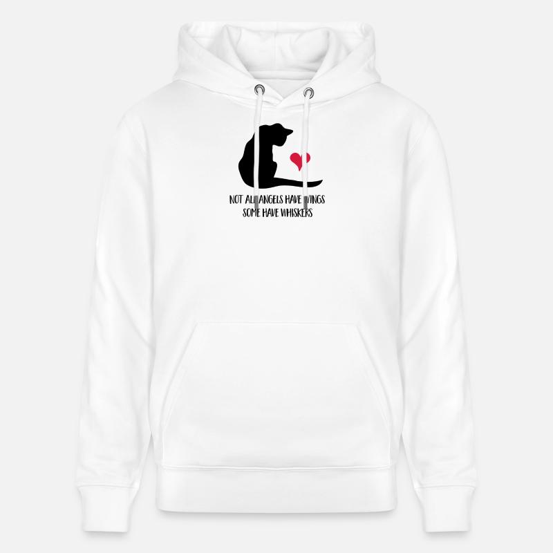 Chat - Sweat à capuche bio CRUISER Stanley/Stella Unisexe - blanc