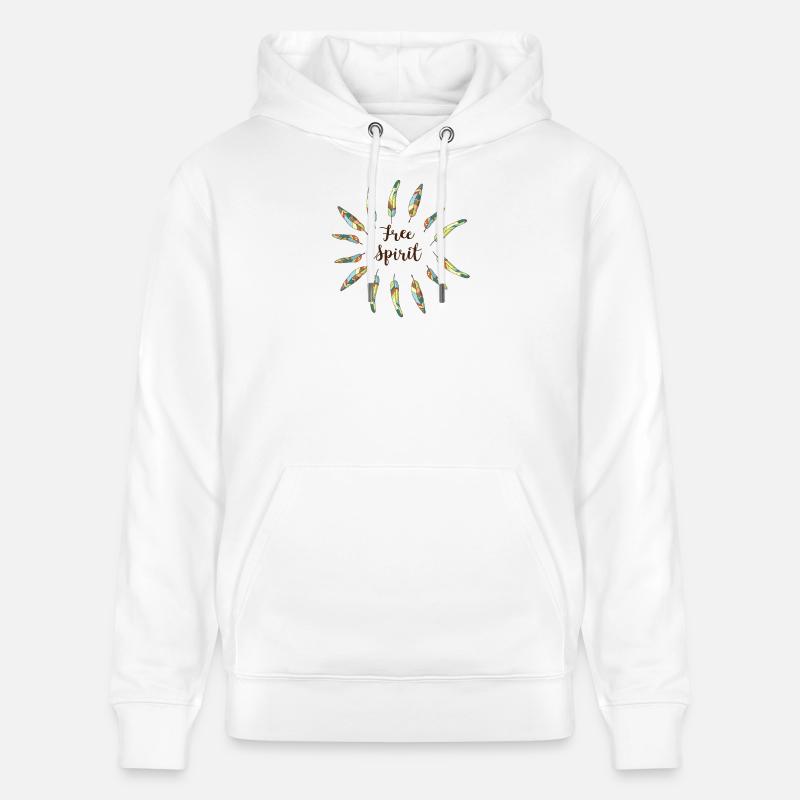 libre - Sweat à capuche bio CRUISER Stanley/Stella Unisexe - blanc