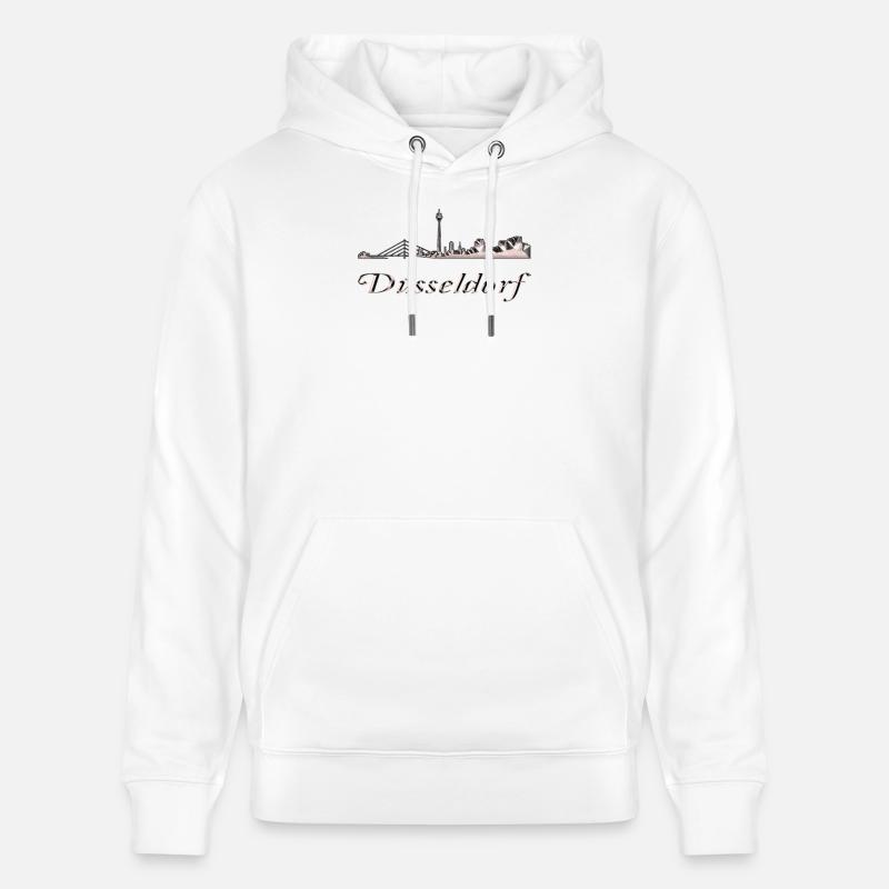 Düsseldorf - Sweat à capuche bio CRUISER Stanley/Stella Unisexe - blanc