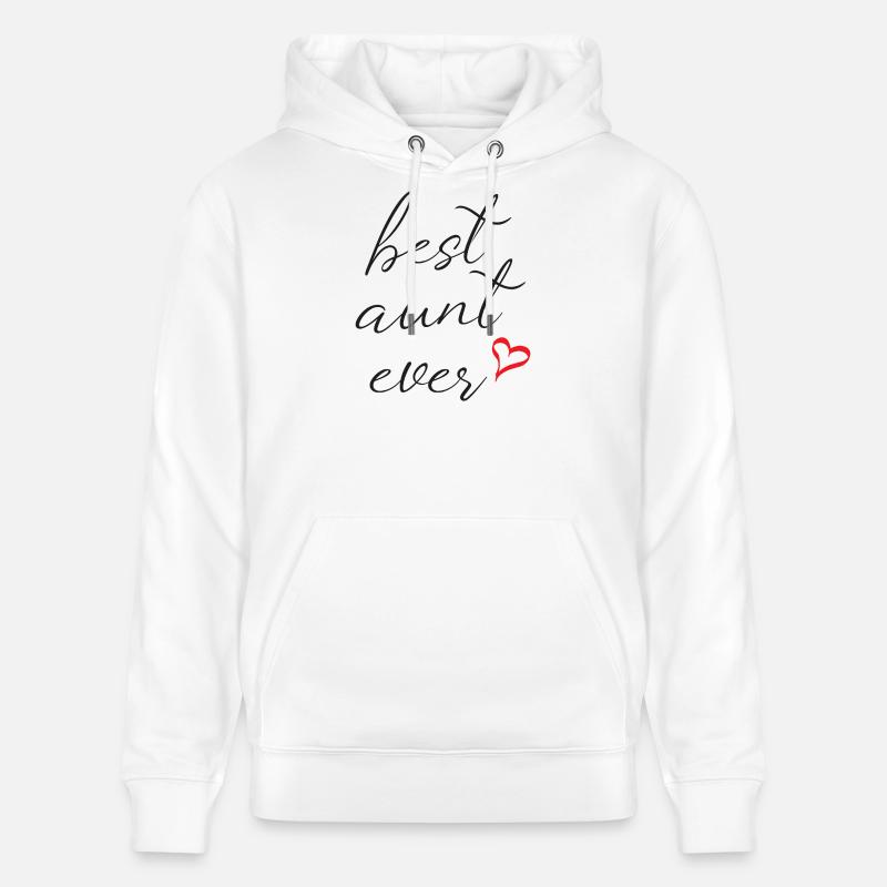 Meilleure tante de tous les temps - Sweat à capuche bio CRUISER Stanley/Stella Unisexe - blanc