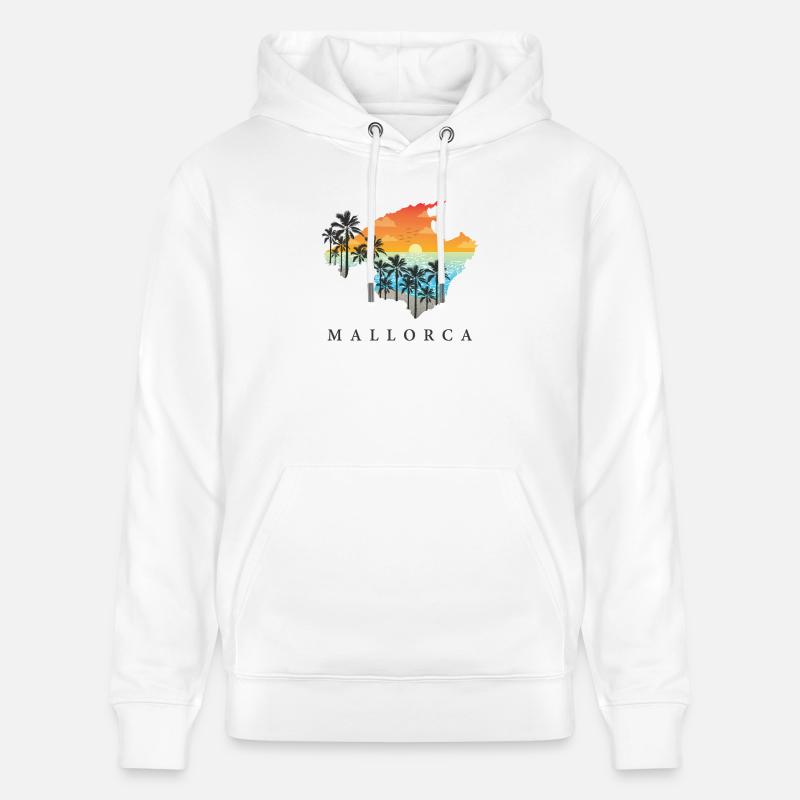 majorque - Sweat à capuche bio CRUISER Stanley/Stella Unisexe - blanc