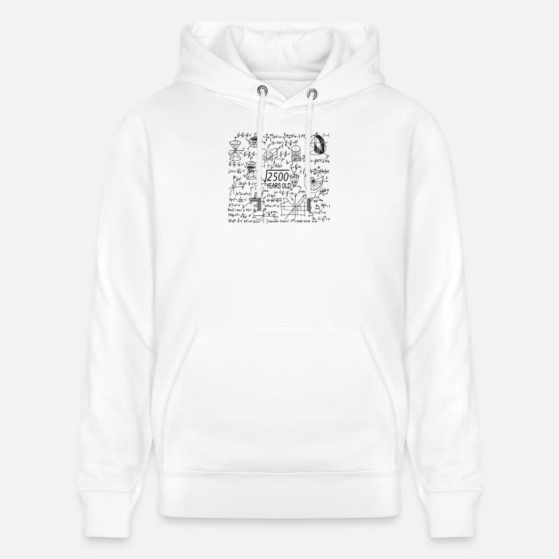 50 anniversaire professeur de mathématiques - Sweat à capuche bio CRUISER Stanley/Stella Unisexe - blanc