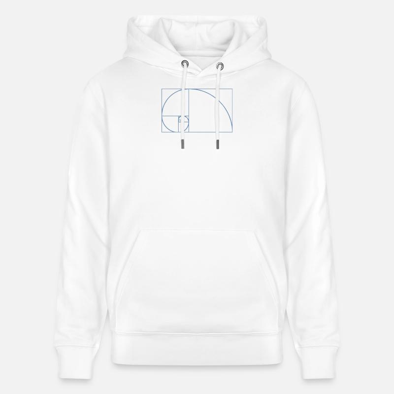 Fibonacci Tshirt - Sweat à capuche bio CRUISER Stanley/Stella Unisexe - blanc