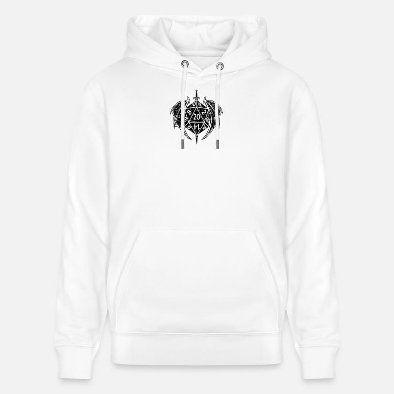 stylo et papier dm cube - Sweat à capuche bio CRUISER Stanley/Stella Unisexe - blanc