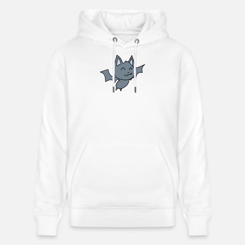 Chauve-souris - Sweat à capuche bio CRUISER Stanley/Stella Unisexe - blanc