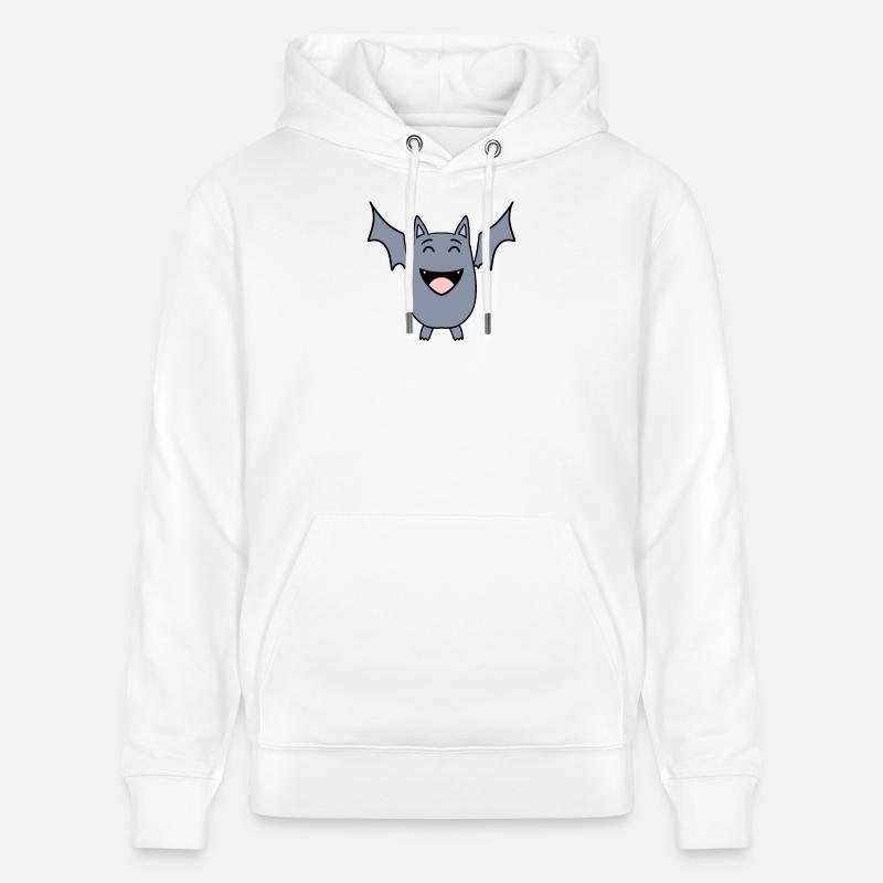 Chauve-souris - Sweat à capuche bio CRUISER Stanley/Stella Unisexe - blanc