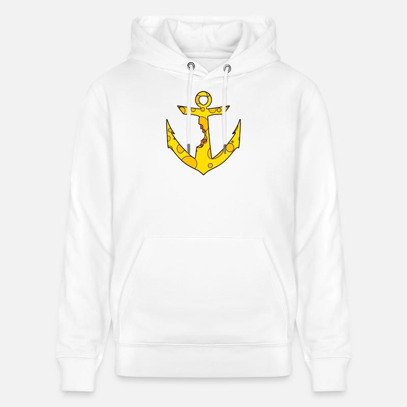 Ancre de fromage - Sweat à capuche bio CRUISER Stanley/Stella Unisexe - blanc