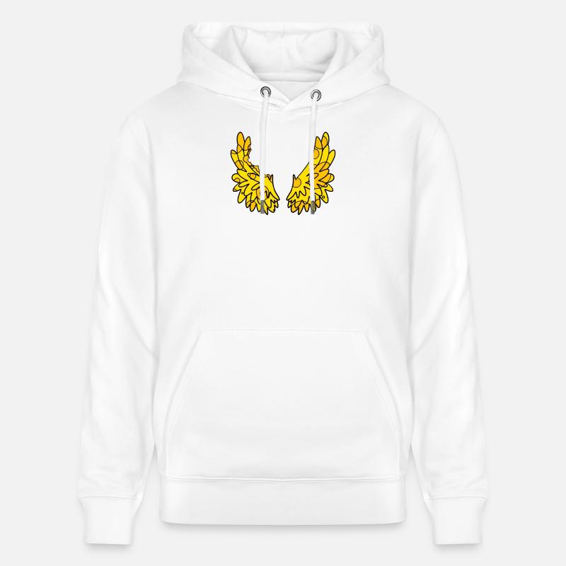 Ailes de fromage - Sweat à capuche bio CRUISER Stanley/Stella Unisexe - blanc