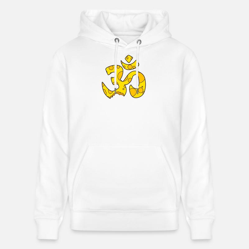 Signe OM fromage - Sweat à capuche bio CRUISER Stanley/Stella Unisexe - blanc