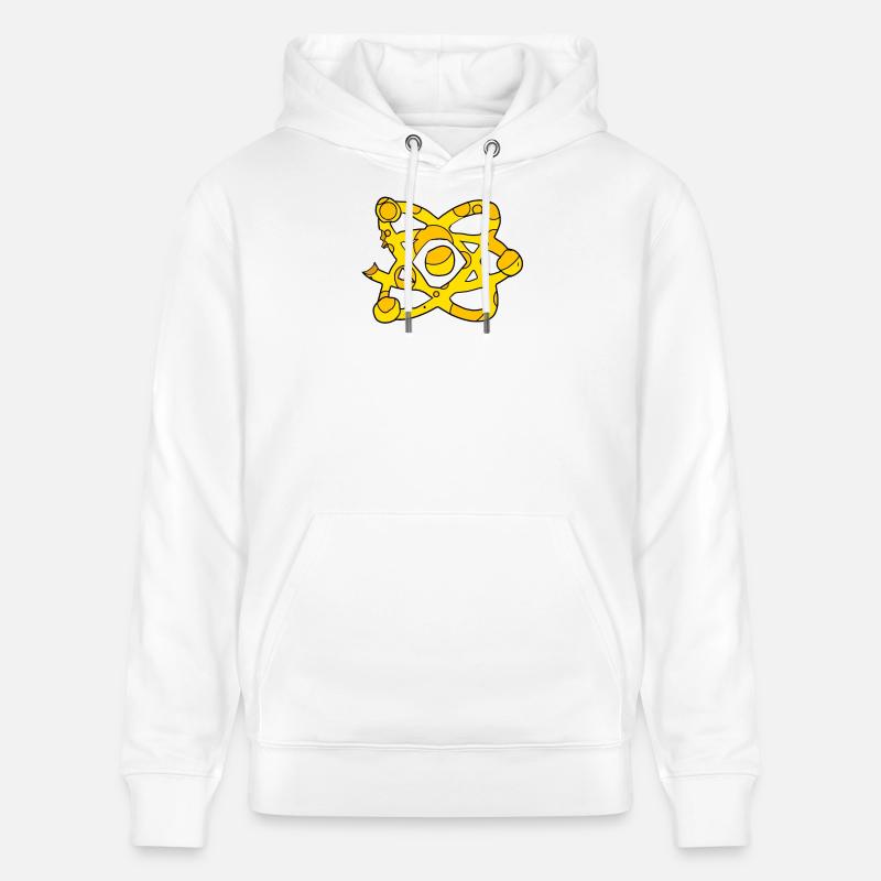Atom Cheese Symbol Science Scientifique - Sweat à capuche bio CRUISER Stanley/Stella Unisexe - blanc