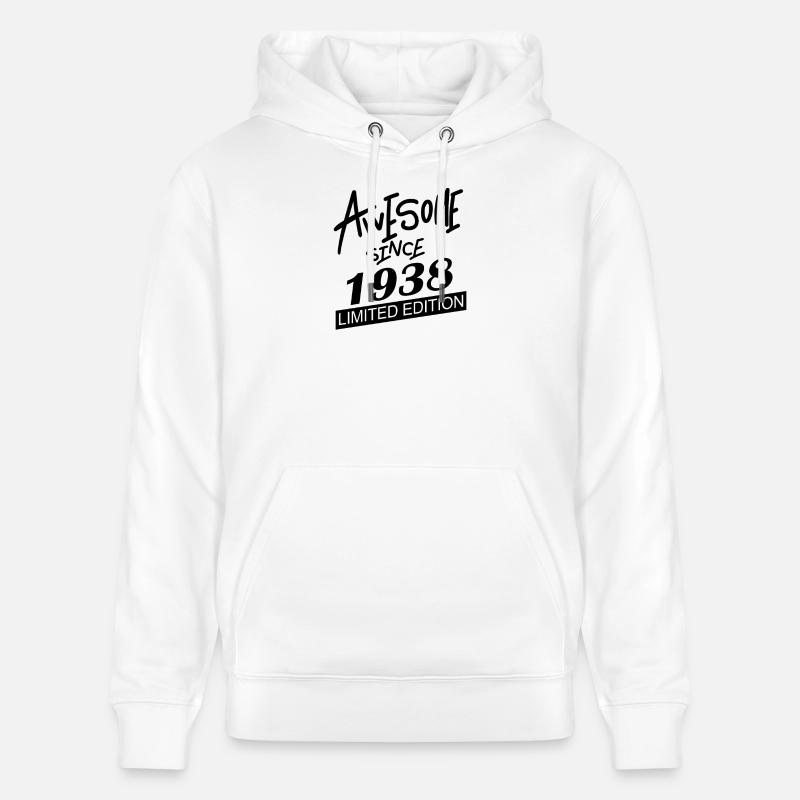 1938 - Né en 1938 - Sweat à capuche bio CRUISER Stanley/Stella Unisexe - blanc
