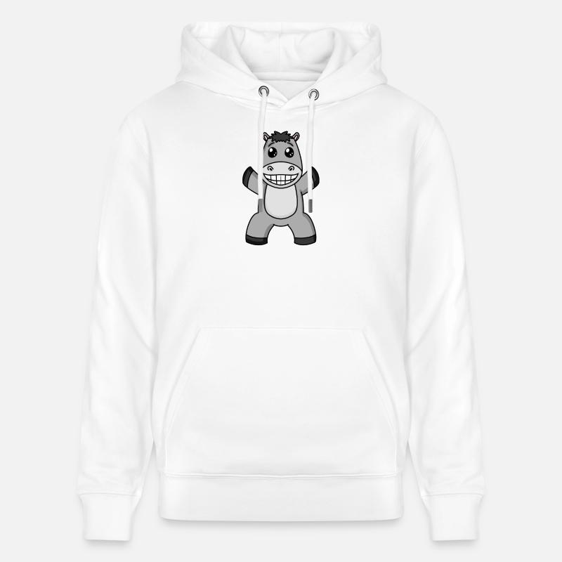 Âne - Sweat à capuche bio CRUISER Stanley/Stella Unisexe - blanc