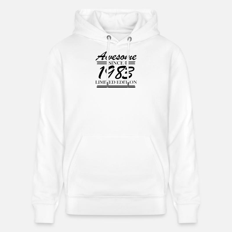 1983 - Né en 1983 - Sweat à capuche bio CRUISER Stanley/Stella Unisexe - blanc