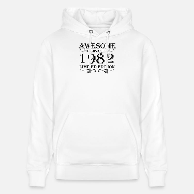 1982 - Né en 1982 - Sweat à capuche bio CRUISER Stanley/Stella Unisexe - blanc