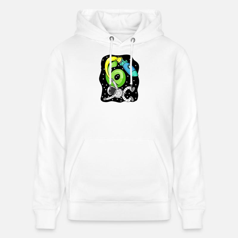 Garçon 6 ans cadeau fils astronaute - Sweat à capuche bio CRUISER Stanley/Stella Unisexe - blanc
