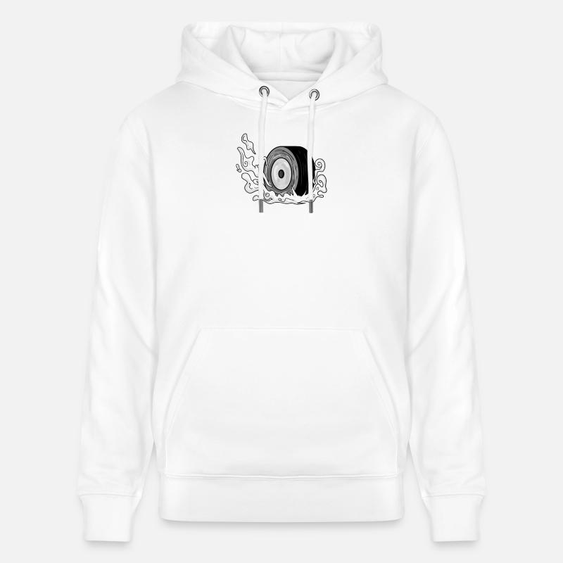 Pneus à la dérive - Sweat à capuche bio CRUISER Stanley/Stella Unisexe - blanc