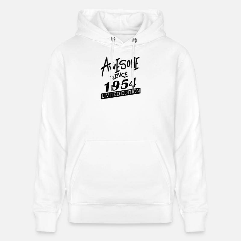 1954 - Né en 1954 - Sweat à capuche bio CRUISER Stanley/Stella Unisexe - blanc