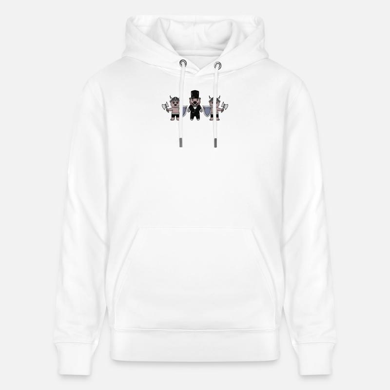 Bräutigam Security Wikinger - Stanley/Stella Unisex Bio-Hoodie CRUISER  - Weiß