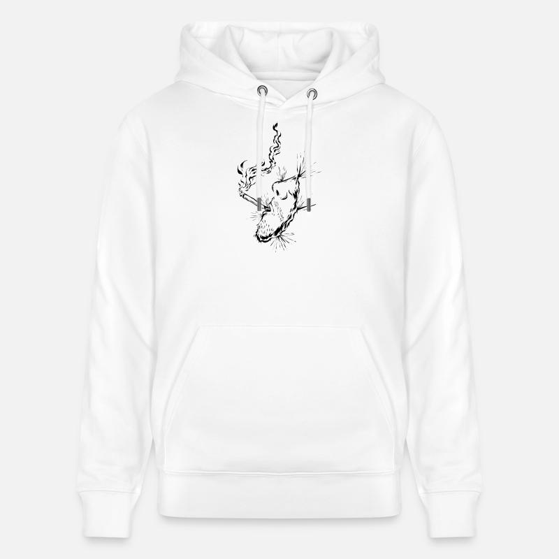 Cigarette - Sweat à capuche bio CRUISER Stanley/Stella Unisexe - blanc