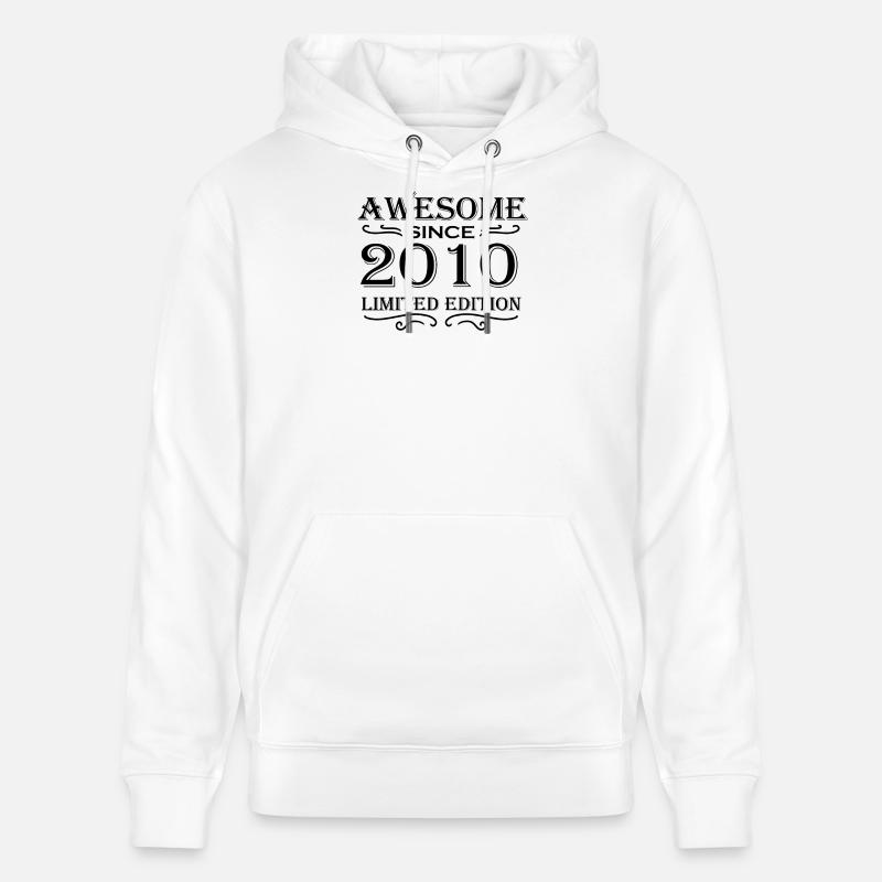 2010 - Né en 2010 - Sweat à capuche bio CRUISER Stanley/Stella Unisexe - blanc