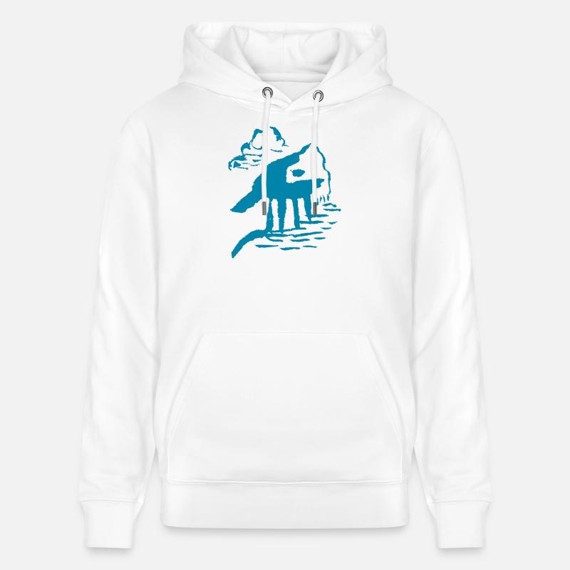 Abstrait - Sweat à capuche bio CRUISER Stanley/Stella Unisexe - blanc