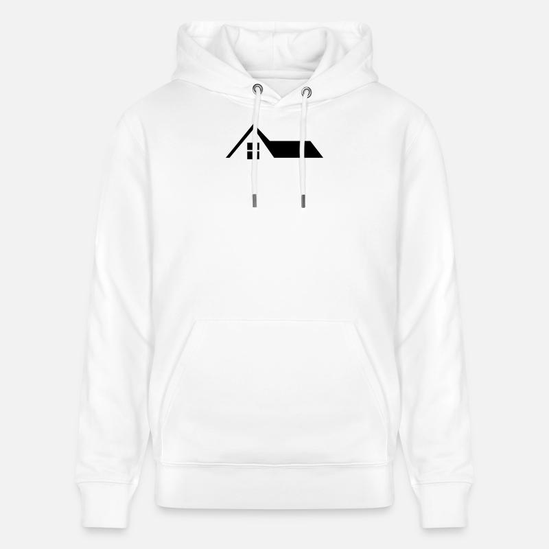 Toit de la maison - Sweat à capuche bio CRUISER Stanley/Stella Unisexe - blanc