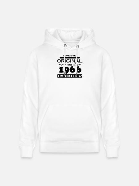 1966 - Baujahr 1966 - Jahrgang 1966 - Stanley/Stella Unisex Bio-Hoodie CRUISER  - Weiß