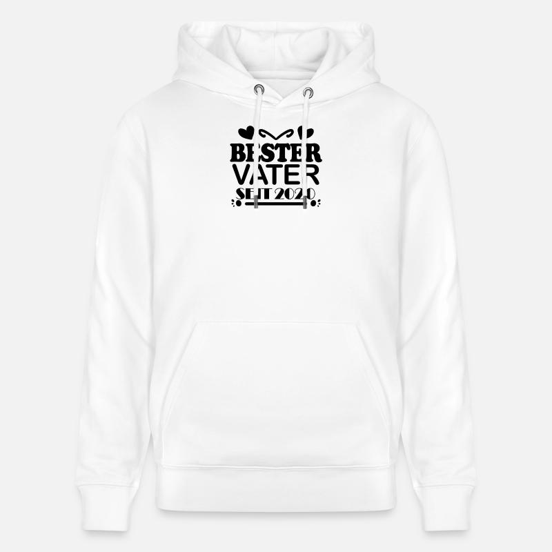 Bester Vater seit 2020 - Stanley/Stella Unisex Bio-Hoodie CRUISER - Weiß