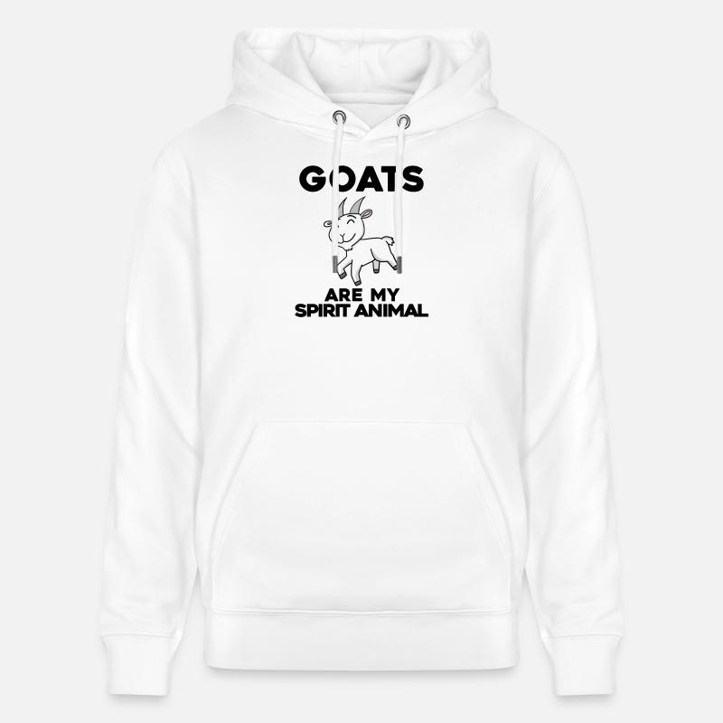 Ziege Ziegenbock Bock - Stanley/Stella Unisex Bio-Hoodie CRUISER  - Weiß