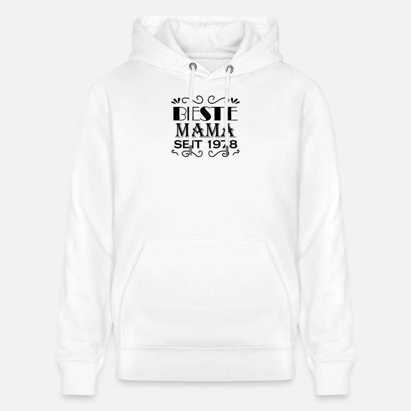 Beste Mama seit 1978 - Stanley/Stella Unisex Bio-Hoodie CRUISER  - Weiß