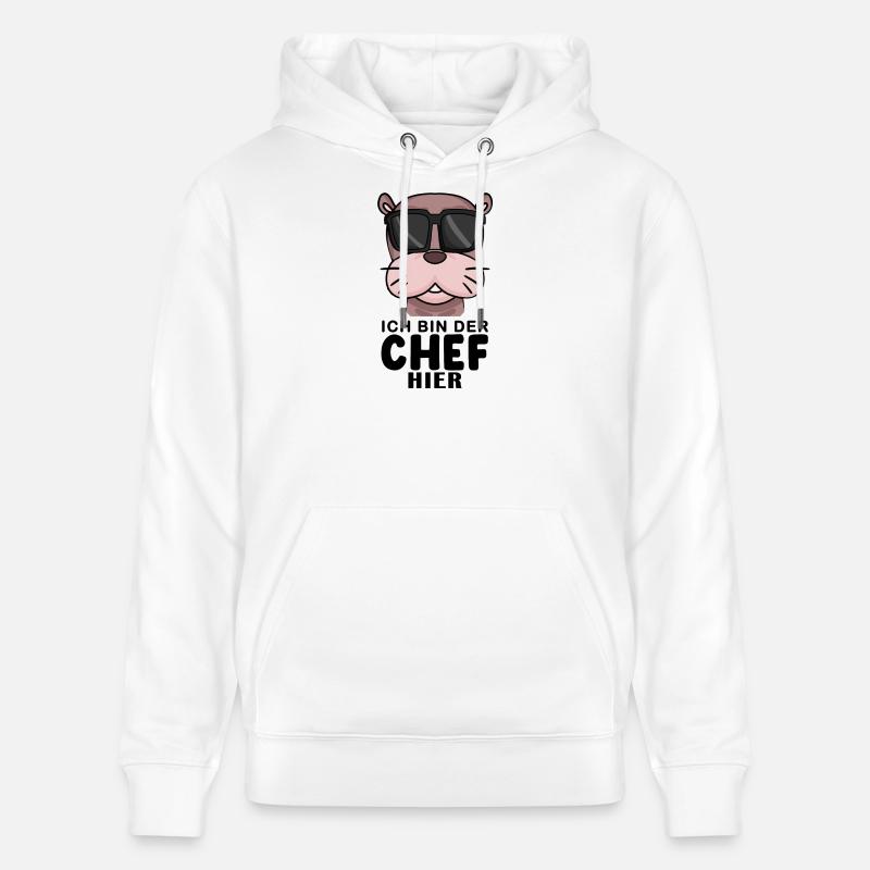 Cool Robbe Chef Spruch - Stanley/Stella Unisex Bio-Hoodie CRUISER - Weiß