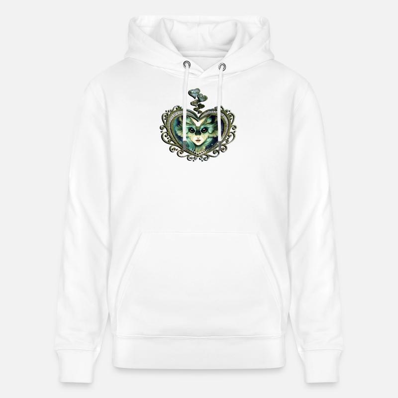 Das weise und wunderbare Eulenmädchen - Stanley/Stella Unisex Bio-Hoodie CRUISER  - Weiß